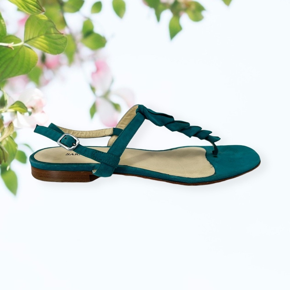 SARAH Flint Green Thong Sandals